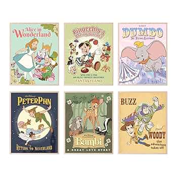 ディズニー　ポスター　ヴィンテージ Amazon.co.jp: ヴィンテージディズニーポスター